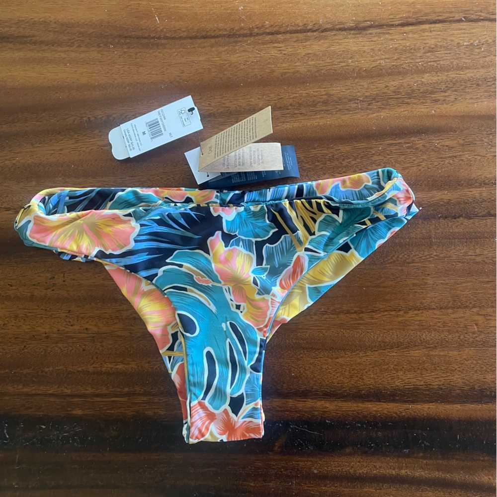 Volcom Eco True Cheeky Bikini Bottom - Multicolor Floral
